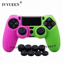 IVYUEEN для playstation 4 PS4 Pro тонкий силиконовый гелевый чехол-накладка с 8 аналоговыми ручками