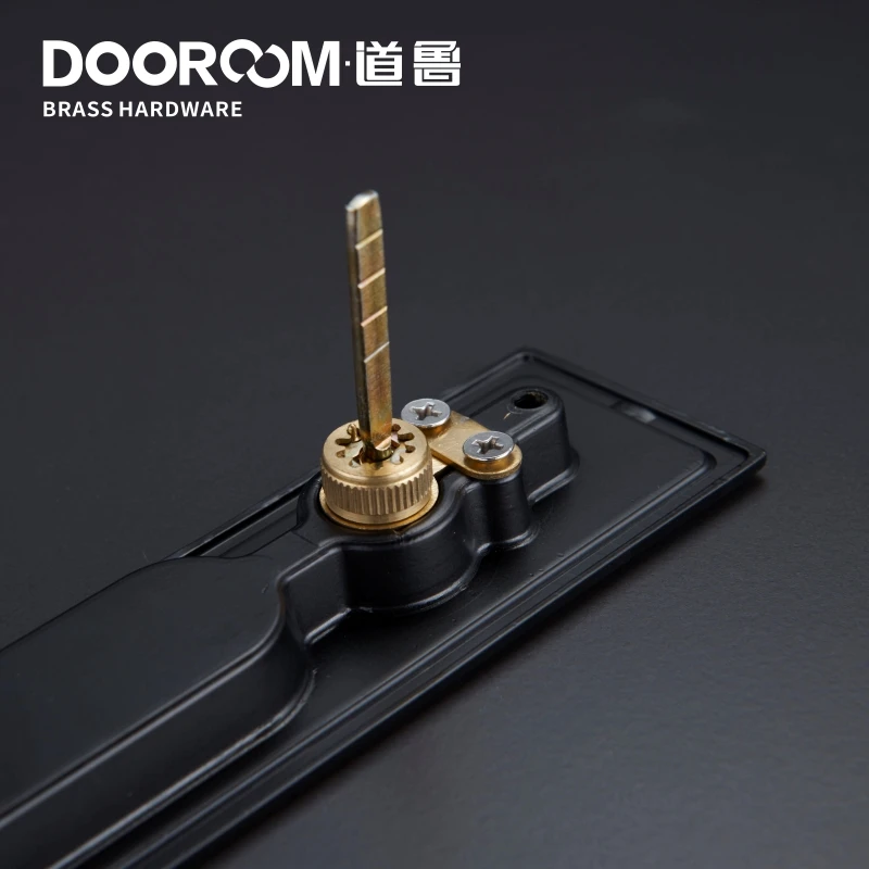 Dooroom латунный раздвижной дверной замок современный американский Push Pull Скрытая