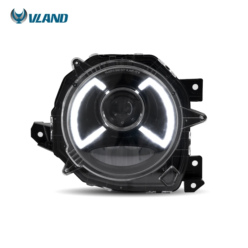 

Vland Factory Car Accessories Head Lamp for Suzuki Jimny 2018-up LED Head Light with Full Led and Welcome Light with Blue