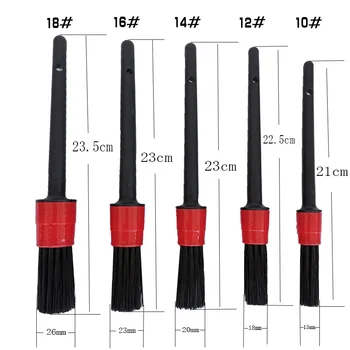 

5Pcs Car Detailing Brush Set Detail For Cleaning Wheels Engine Emblems Air Vents