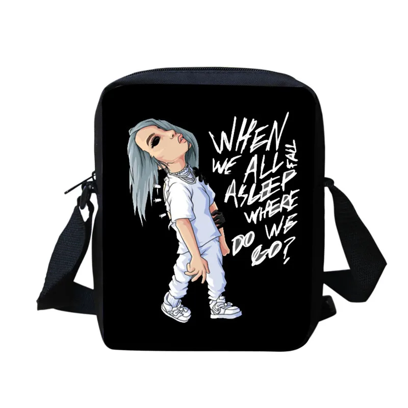 as picture THIKIN Billie Eilish 3 шт./компл. Рюкзак Back To School детская книга мешок для маленькой девочки распылитель ранцевого типа для подростков Mochila Escolar - Цвет: as picture