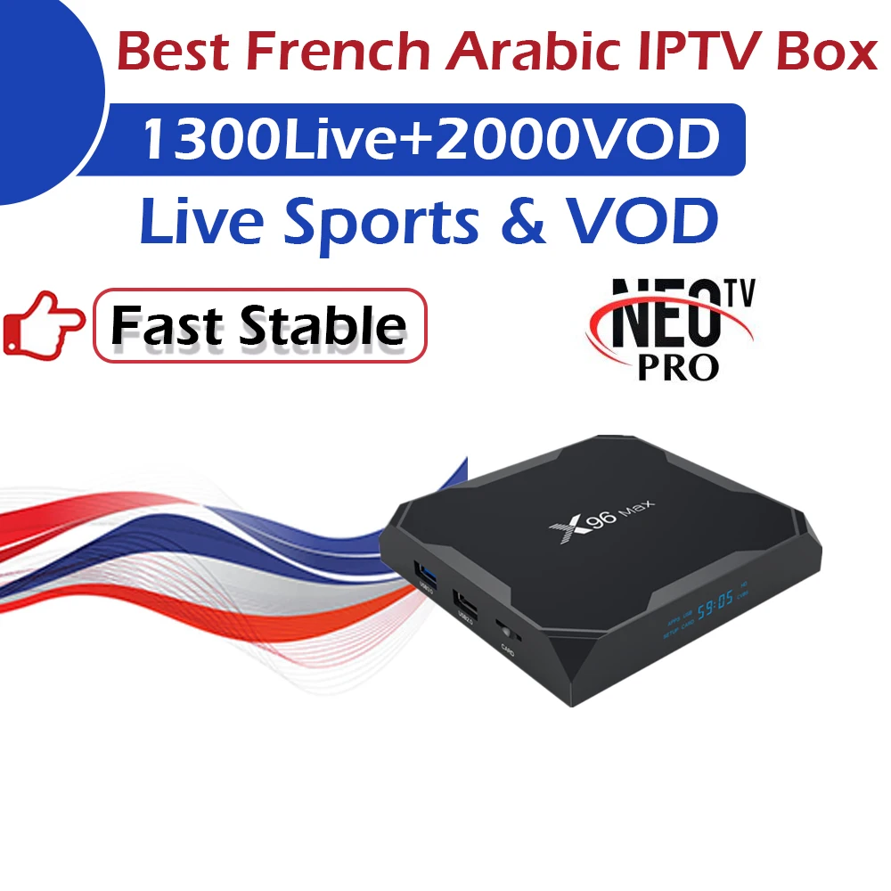 X96MAX Android 8,1 ТВ приставка Amlogic S905X2 2G/4G& 16G/3 2G/64G 2,4G& 5GHz WiFi 1000M+ 1 год французский арабский IP tv Европа Neo tv Pro IP ТВ
