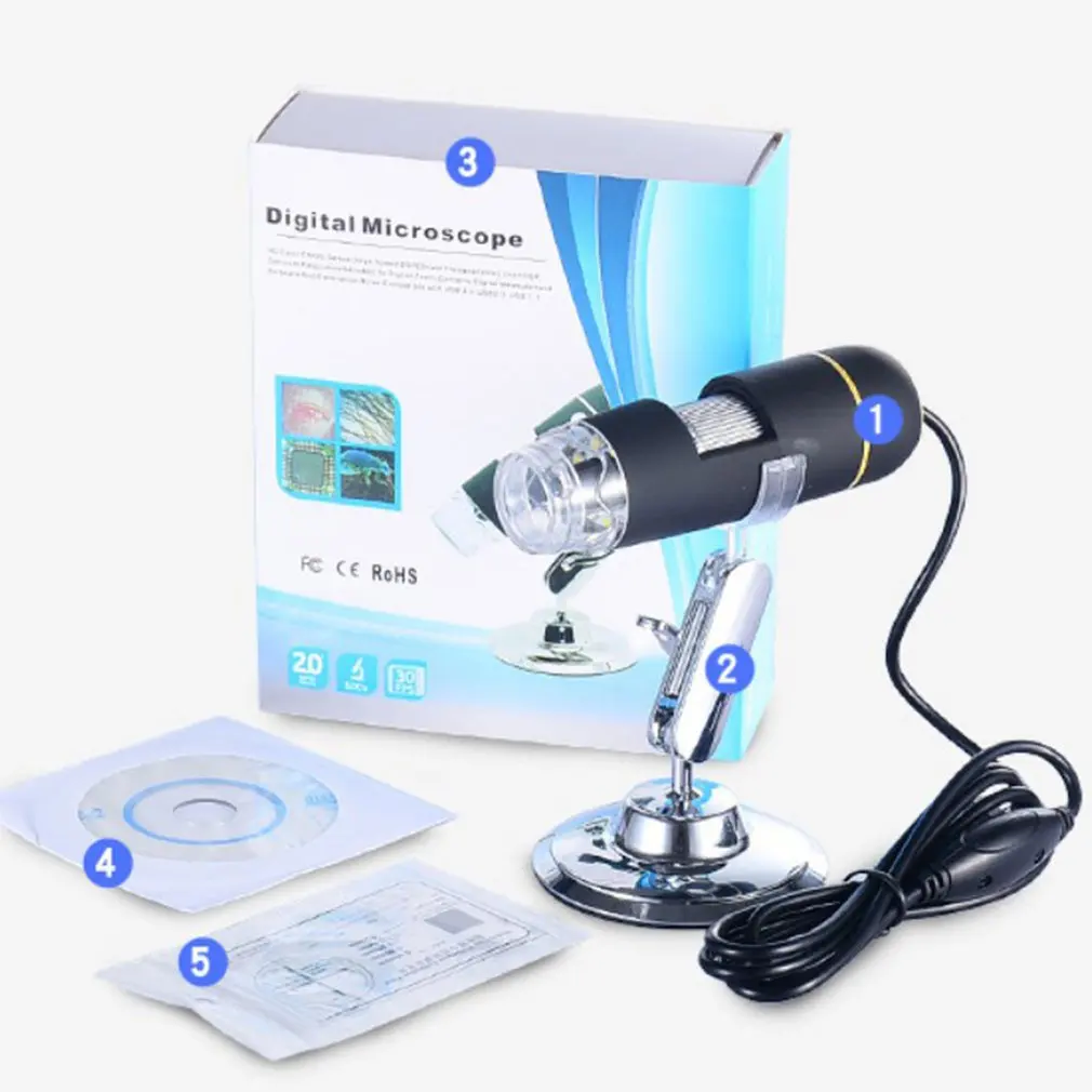 500X200W HD Цифровой Микроскоп USB электронный микроскоп Лупа для биологии промышленности