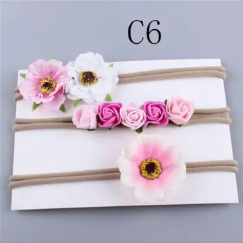

3PCS /Sets New Infant Kids Baby Headwear Girls Multicolor Headband Flowers Cute Princess Fashion Headwear