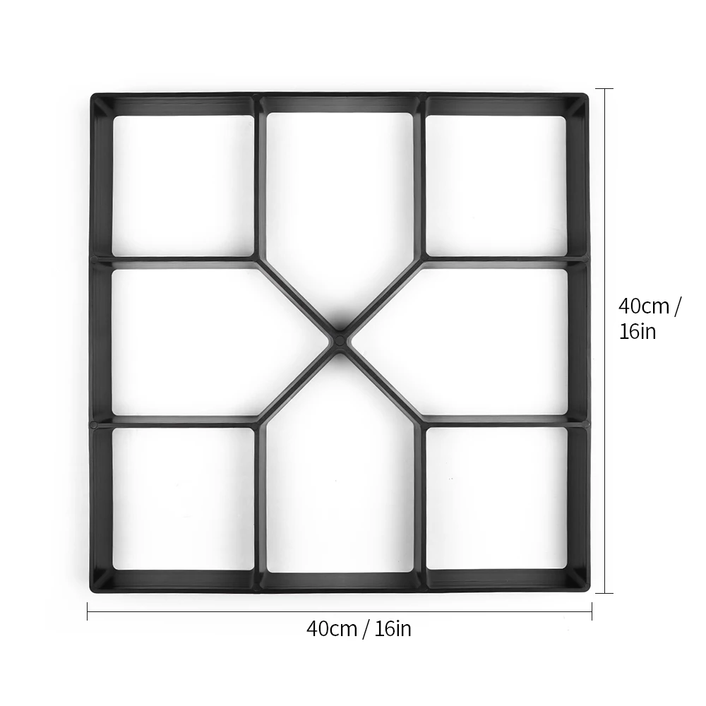 Reusable Paving Molds For Garden Paver Molds PP Resin Plastic Mold Border Maker Path Molder Cement Stone Design Concrete Molds - Цвет: Model H