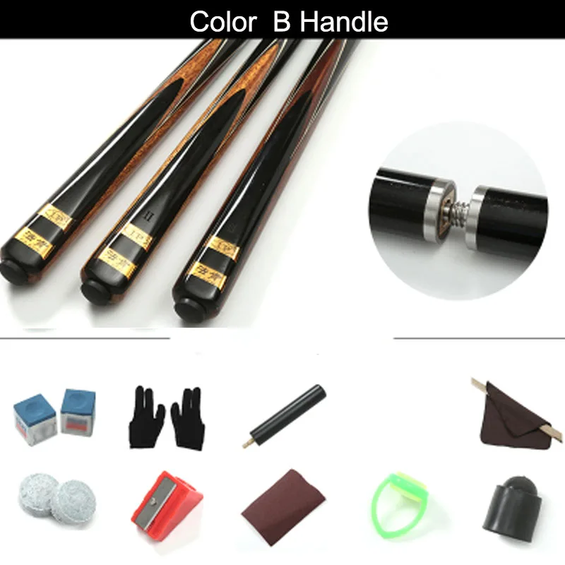 B Color Only Cue Новинка LP FA KEN модель 3/4 Кии для снукера 10 мм 11,5 мм размер наконечника 4 разных цвета чехол для снукера набор опций - Цвет: B Color Only Cue