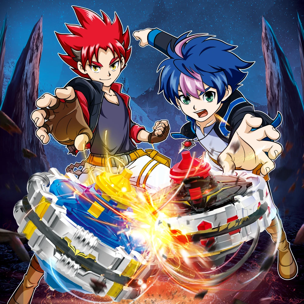 Infinity Nado 5 Advanced Stacking Battle Pack Dual Metal Rings Spinning Top Toy With Magnetic Launcher Cartoon Kids Toy spinning top toy beyblade toys battle top toy battle tops