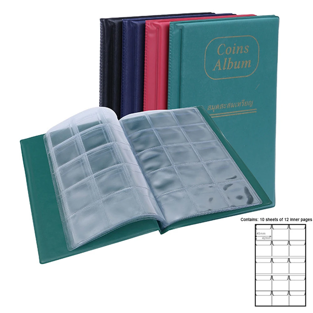 150 Pockets Coin Album Souvenir Coins Collection Holder Hobby Collector Money Specie Display Storage Case | Дом и сад