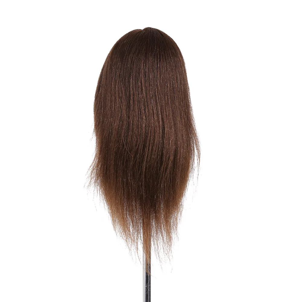 

20" Mannequin Head Hairdressing Training Head Hair Braiding Practice Dummy Head High Temperature Fiber Head Model
