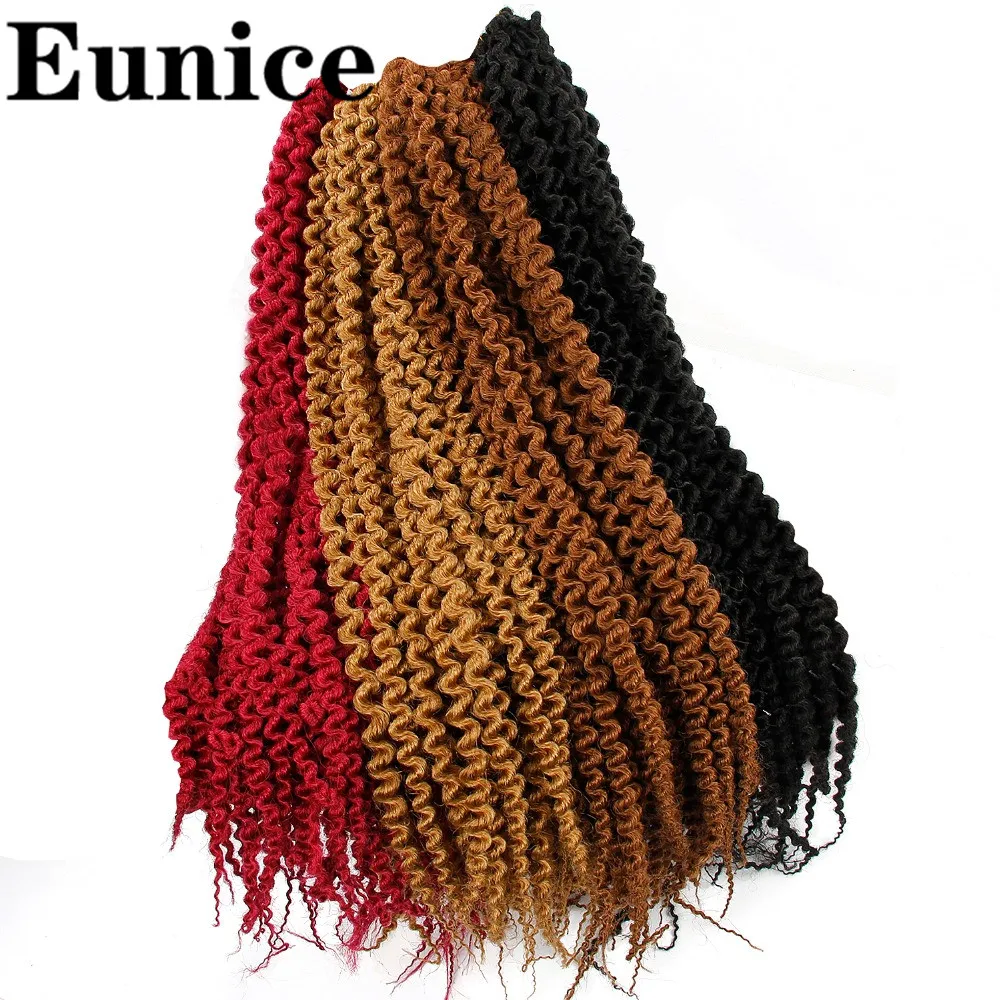 

Freetress Low Temperature Fiber 3Pcs/Pack 16" Pre Loop Island Twist Crochet Braids Eunice Synthetic Braiding Hair Extensions