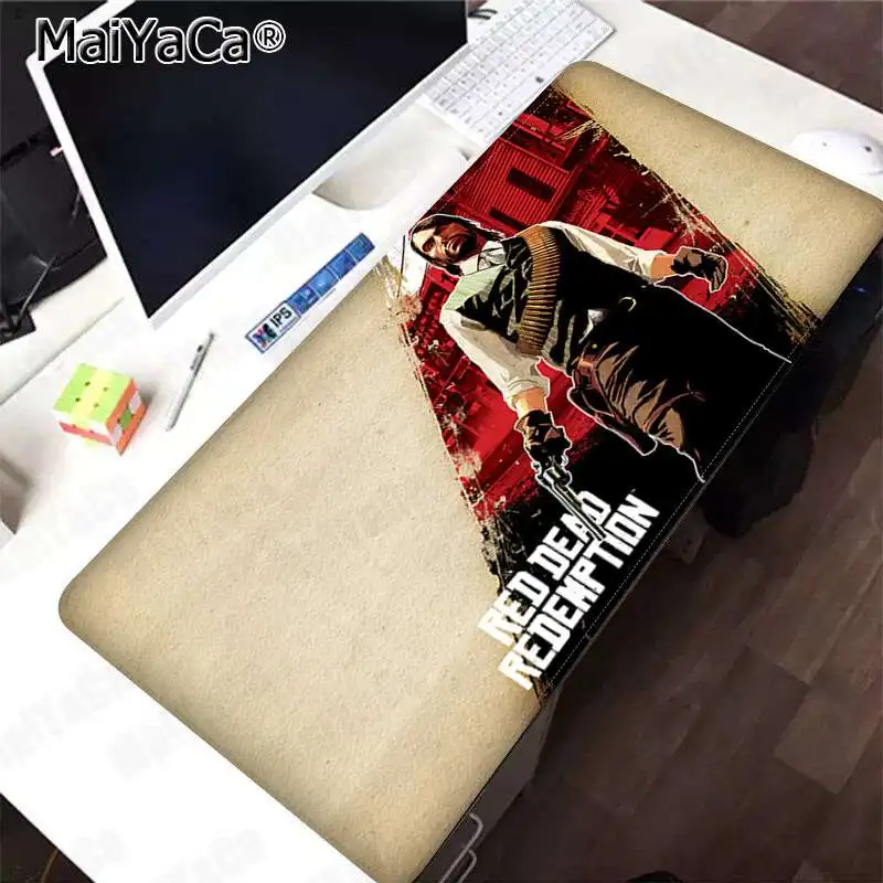 Красивое аниме maiyaca ковбой красный Dead Redemption офисные мыши геймер мягкий коврик для мыши резиновый ПК компьютерный игровой коврик для мыши