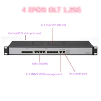 4 pon port 4 SFP slots epon 4 PON port mini ftth fiber optic OLT 4 SFP port PX20+ PX20++ PX20+++ 10/100/1000Mauto-negotiable