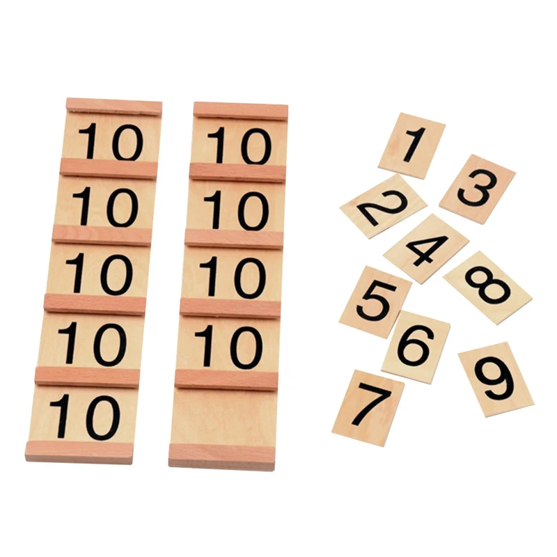 Montessori Kids Toy Baby decimal base Bank Game Set Maths Training for Early Learning Educational Preschool Brinquedos MAY17_35