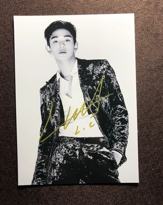Ручная подписка SuperM Lucas фото с автографом NCT U 5*7 092019N3