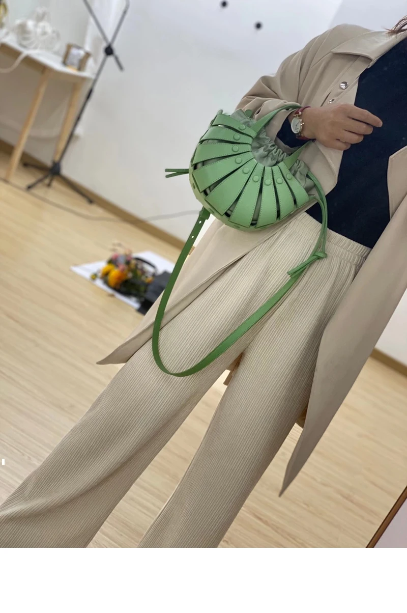 2021 nova moda de couro genuíno saco