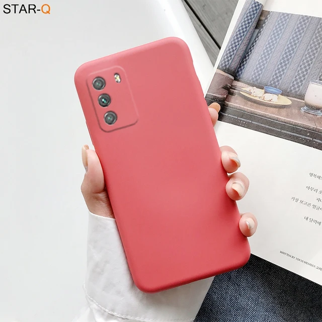 Candy Color Silicone Phone Case For Xiaomi Poco X3 Nfc M3 Pro F2 F3 GT C3 Pocophone F1 Global Matte Soft Tpu Back Fundas Cover Camellia Red