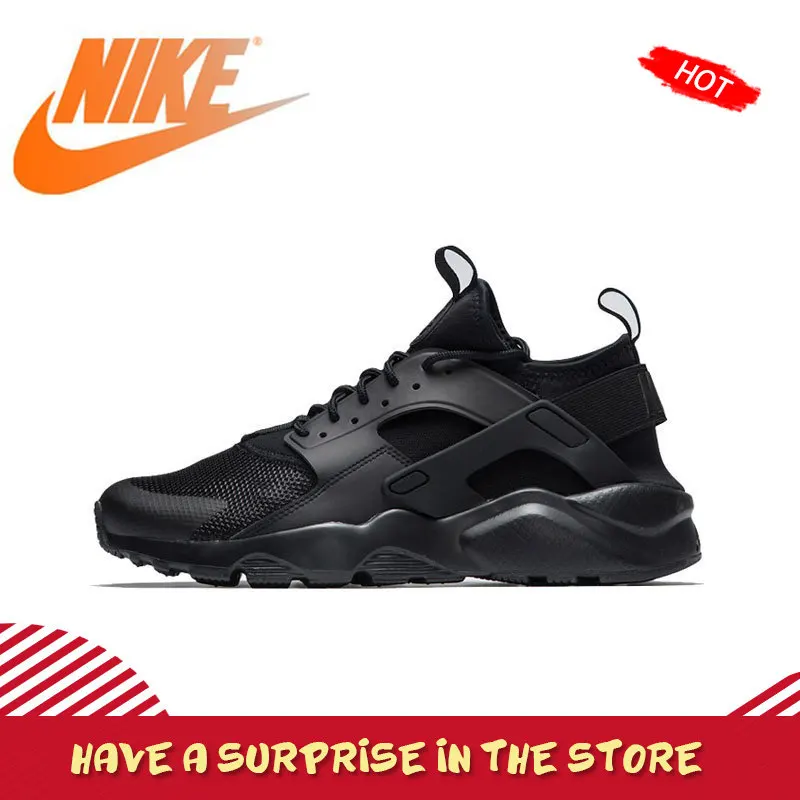 Оригинальный Nike Оригинальные кроссовки Air Huarache Для мужчин без носка, беспатная классические модные уличные дышащие кеды 2019 Новое