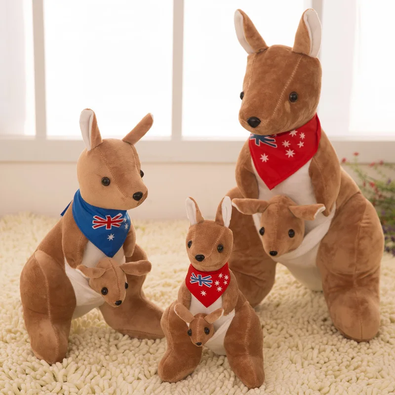 25 см милый мягкий плюшевый Кукла австралийская мать и ребенок плюшевый кенгуру игрушки детские игрушки подарок на день рождения для детей