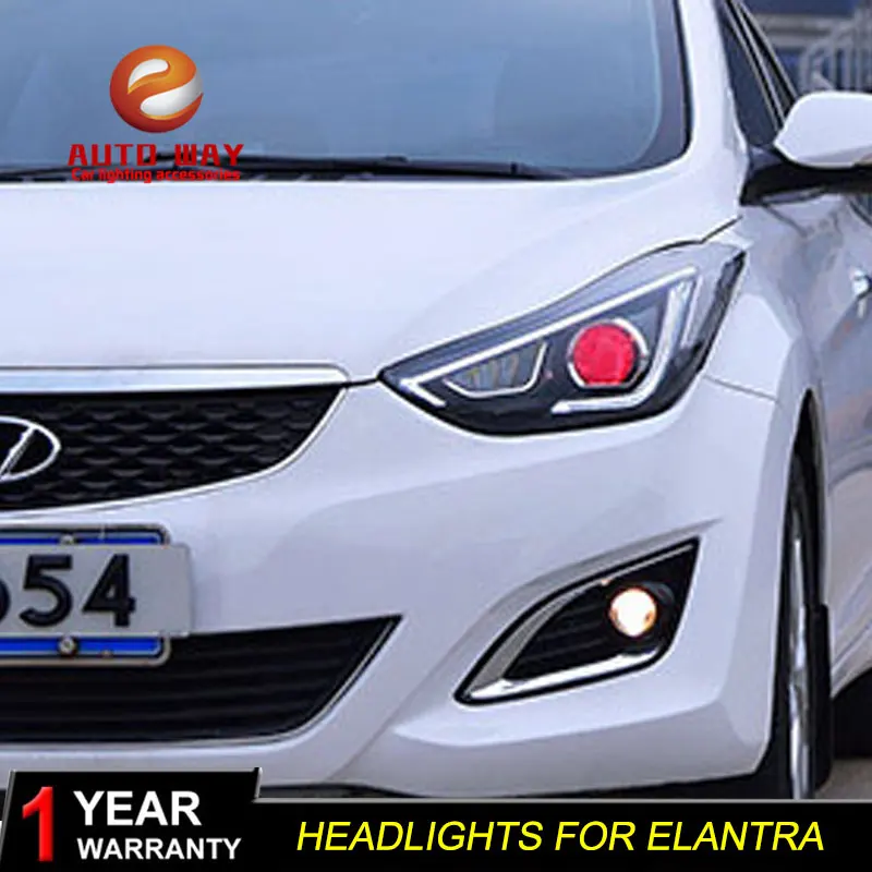 Автомобильный Стайлинг Головной фонарь чехол для фары автомобиля Hyundai Elantra 2012 2016