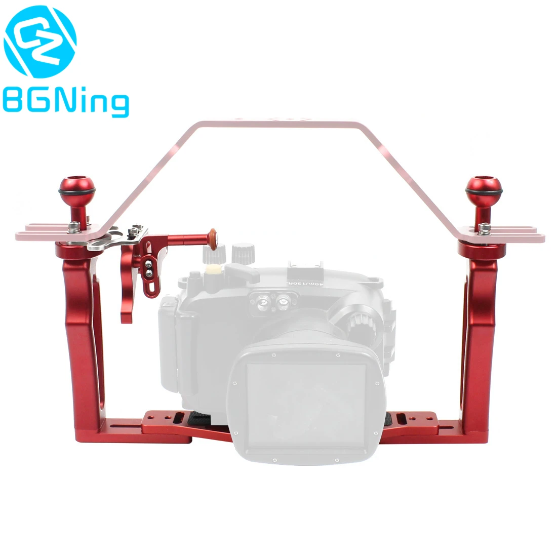 Двойной ручной поднос DSLR для дайвинга кронштейн с винтовым зажимом удлинитель