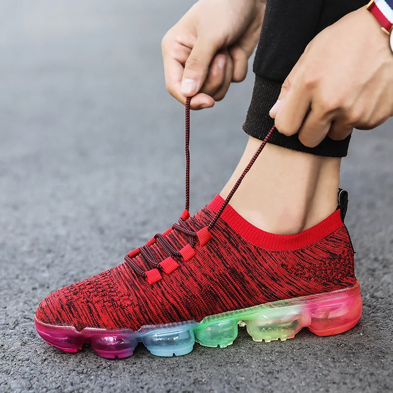 

Sneakers sell like hot cakes the high quality Lightsome softFly weave breathable Air cushion running shoes zapatos de mujer men