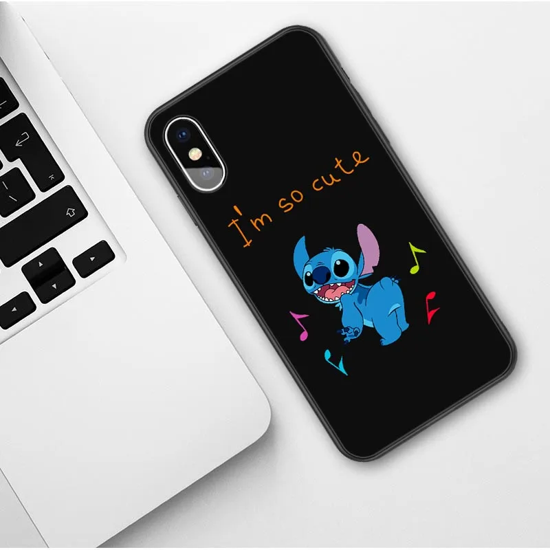 TPU Мягкий чехол для iPhone 11 Pro MAX милый мультяшный Стич маленький чехол с русалкой для iPhone X 6 6S 7 8 Plus XR XS MAX Coque - Цвет: TPU