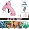 Cordless Hot Melt Glue Gun Child Hand Crafts Home DIY Repair Use 7mm Glue Stick Wireless Glue Gun 3.6V 2000mAh 60 min use time 3