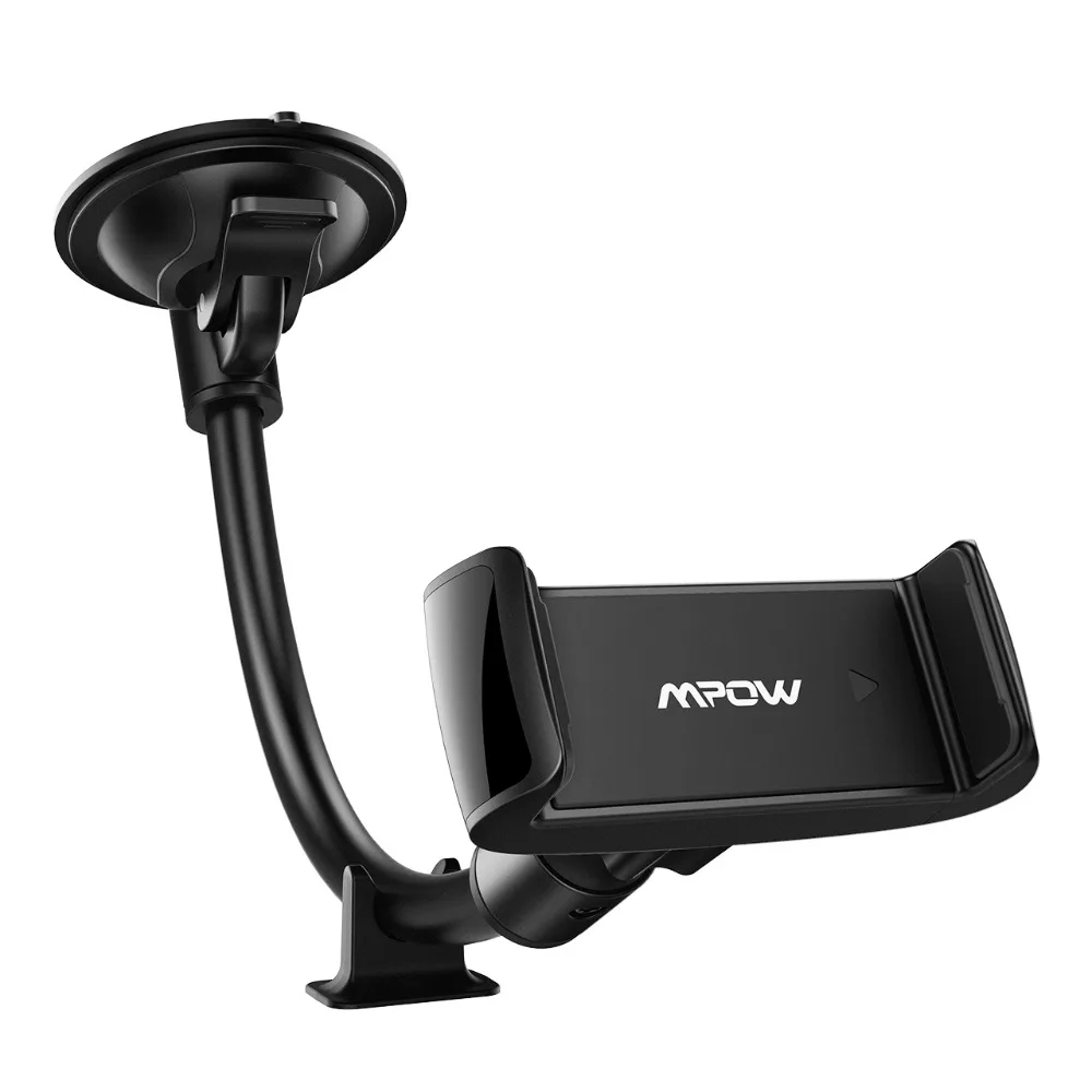 Mpow Universal Windshield Dashboard Car Phone Holder Long Arm Phone Mount Cradle GPS Holder With Extra Base For iPhone XSX87 (7)
