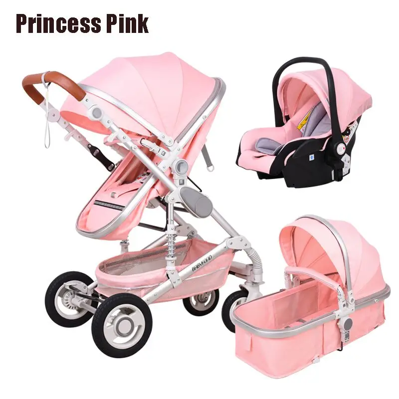 Детская прогулочная коляска Babyfond 3 в 1 Золотая детская популярная светильник
