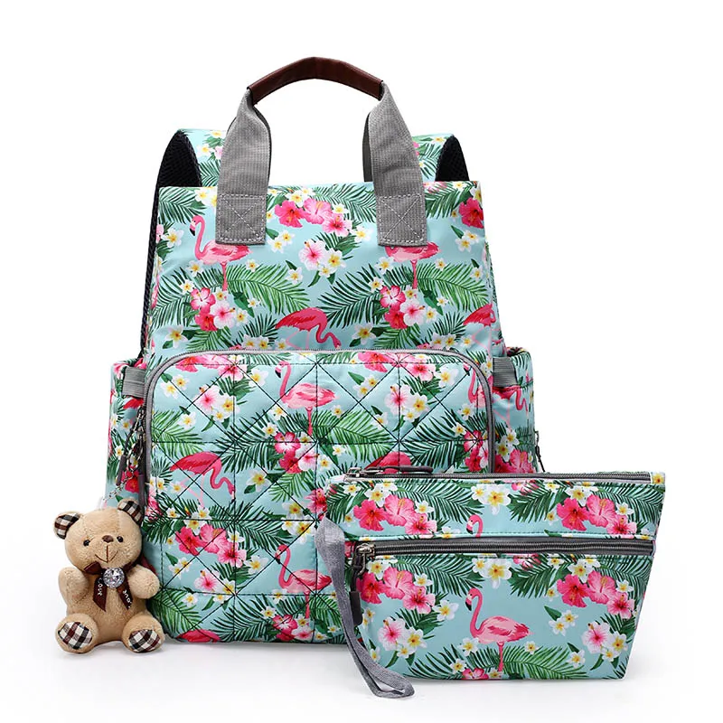 Модная сумка для подгузников для мам, Большая вместительная сумка для детских подгузников, рюкзак для путешествий, дизайнерская сумка для кормления, сумка для ухода за младенцем - Цвет: 5