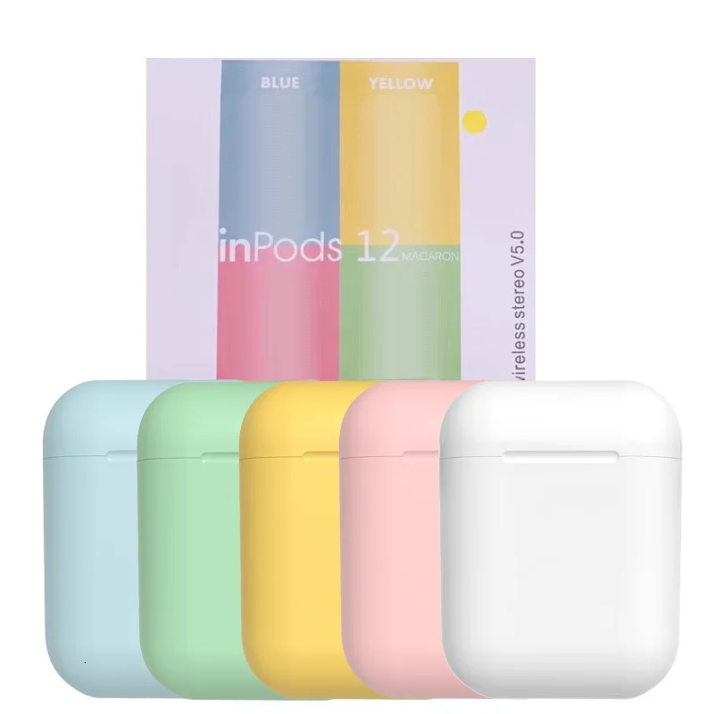 I12 мини-наушник bluetooth TWS беспроводные наушники оригинальные Macaron 5,0 наушники 3D стерео гарнитура спортивные наушники для смартфона