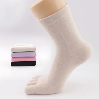 

Women's Socks Various Color Women Print Multicolor Toe Five Finger Socks Warmer Cotton running sports socks W1
