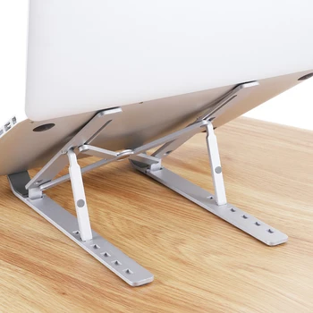 

Adjustable Laptop Support Stand Foldable Non-Slip Desktop Notebook Holder Riser Aluminum Tablet Bracket