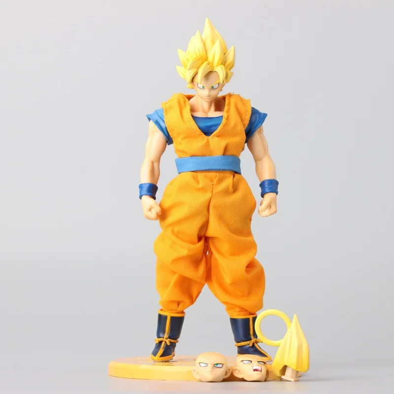 2 шт. 22 см аниме Жемчуг дракона Z Сон Гоку фигурка Супер Saiyan Сон Гоку фигурка Коллекционная модель большой размер детский подарок для