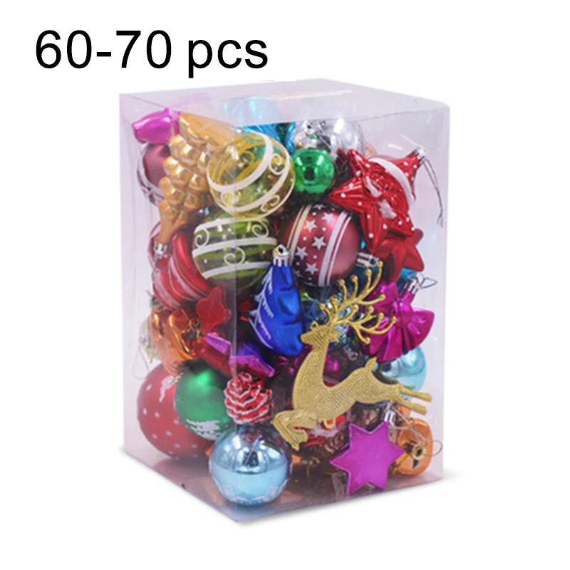 

Christmas Decoration For Tree Pendant Home Ornaments Baubles Balls Plastic Cafe Hotel 2020 Kerst New Year Navidad