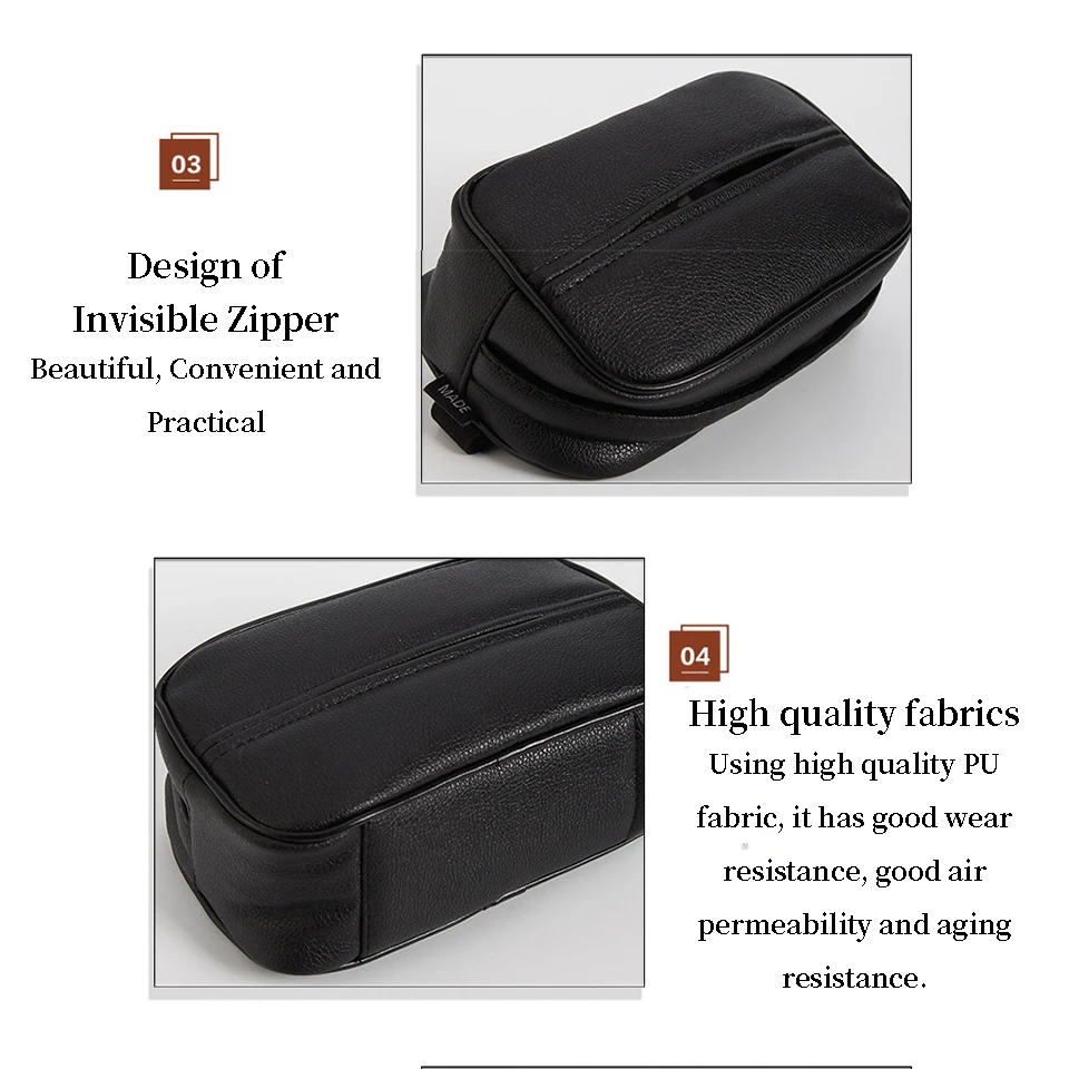Car Sun Visor Tissue Box Holder Paper Napkin Storage For Renault Megane Logan Mitsubishi Lancer VW Tiguan Golf 4 7 6 T5 T4 Jetta