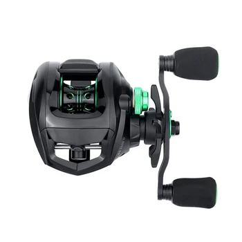 

K8356 Baitcasting Fishing Reels 8.1:1 6.3:1 12+1BB 8KG Max Drag Left Right Hand Reel White Bass Reinforced Nylon Body Bass Reels