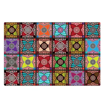 

Psychedelic Bohemian Floor Mat Floral Pattern Rug Floor Mat Living Room Carpet Home Decoration Non-slip Bohemian Style