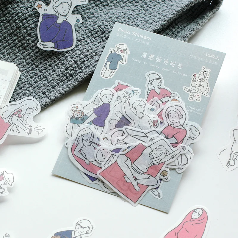 

Kawaii Daily life Character Cat Diary Stickers For Stationery Scrapbooking Diy Diary Album Bullet Journal Stick Label DT025