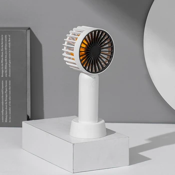 

2020 new rechargeable air cooler fan with 1200mAh battery portable handheld fan cooling USB personal mini fan cooler desk home