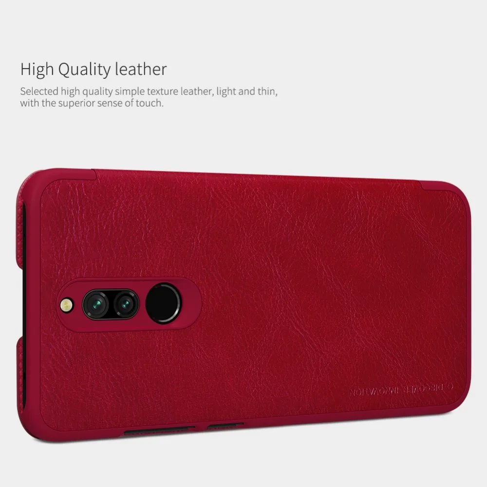 Flip Cover For Xiaomi Redmi 8 Case Original NILLKIN QIN Leather Cover For Xiaomi Redmi 8 Case with Card Pocket Book Bags