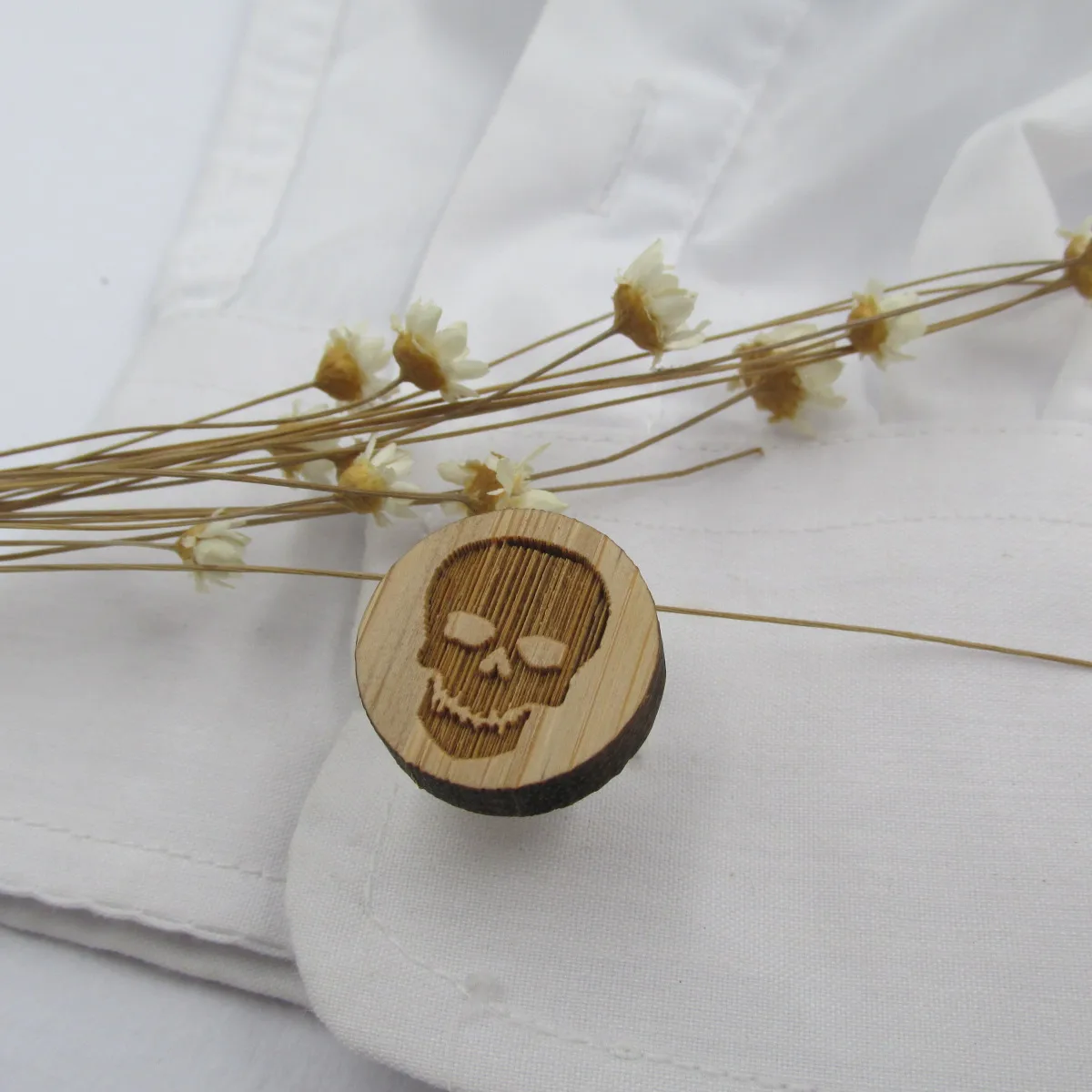 Новые модные запонки деревянные морские черепа запонки в виде камеры пляжные свадебные запонки для мужчин аксессуары