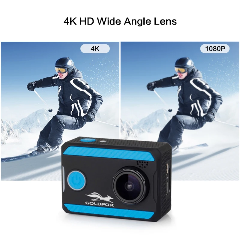 Со сверхвысоким разрешением Ultra HD, 4K экшн Камера Wifi 2 дюйма ЖК-дисплей 12MP спортивные Камера 170D объектив с возможностью погружения на глубину до 30 м Водонепроницаемый Спортивная камера на Шлем DV Камера для экстремальных видов спорта