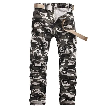 

Mens Cargo Pants Male Tactical Pants Military Army Style Mens Casual Jogger Camo Multi Pocket Baggy Straight Camouflage Trousers