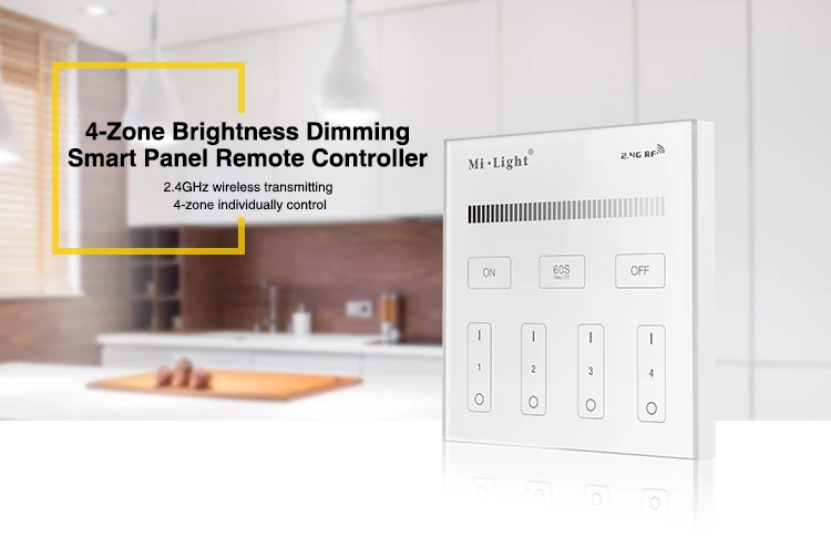 Milight T1 AC220V 4-Zone Brightness Dimming Smart Panel Remote Controller led dimmer for strip lighting tape bulbs lamps | Лампы и