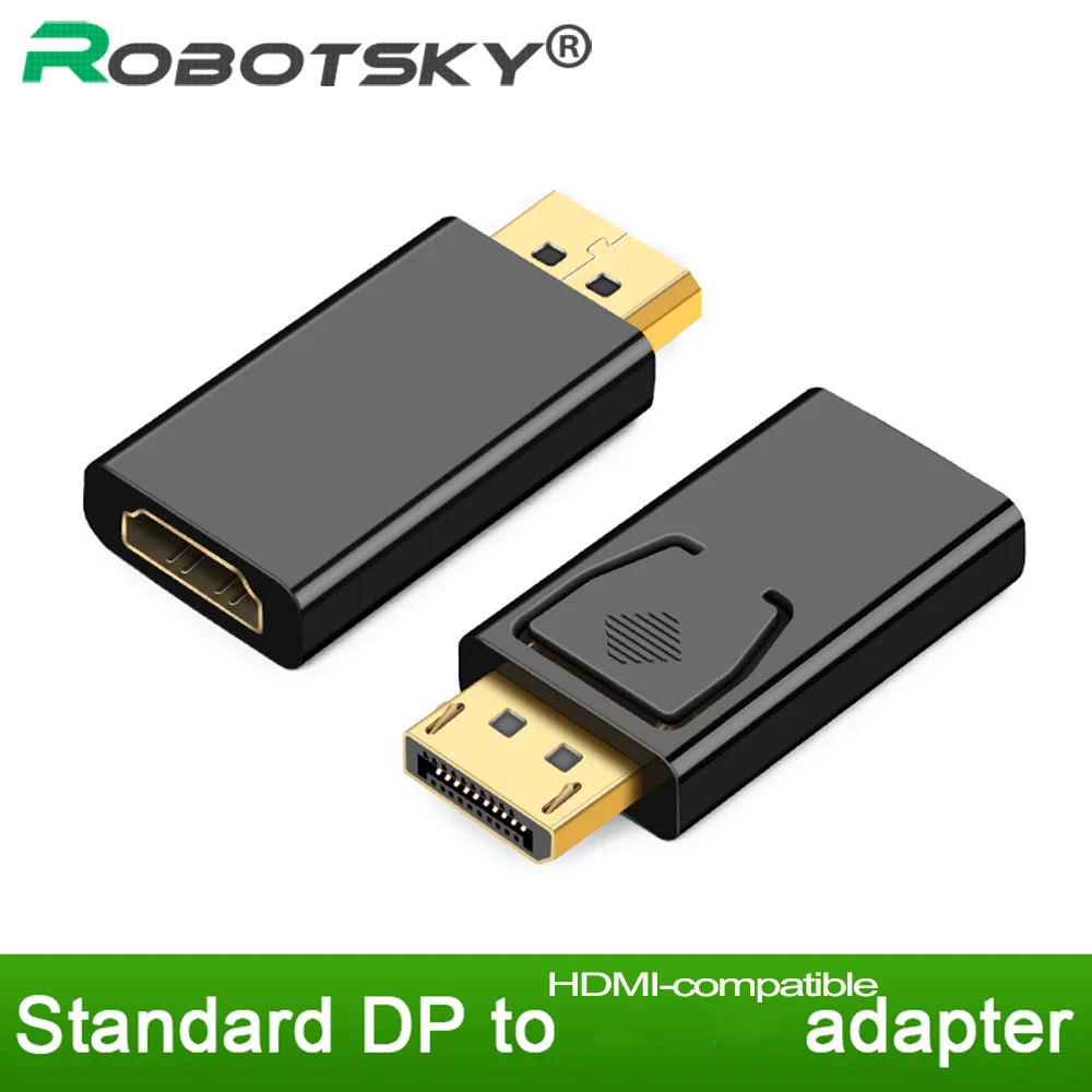 Переходник с порта дисплея на HDMI-совместимый преобразователь HD Видео Аудио DP