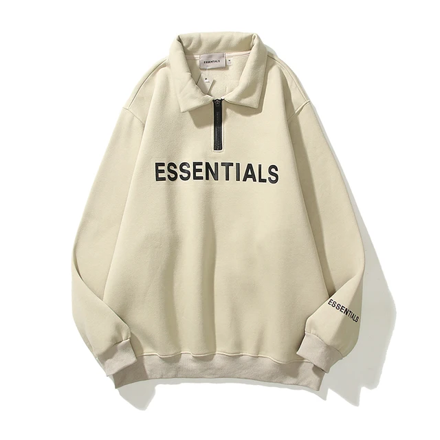 ESSENTIALS Half Zipper CARL's Hoodie 1