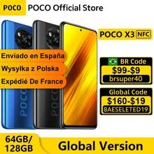 Global Version POCO X3 6GB 64GB / 128GB Smartphone Snapdragon 732G Octa Core NFC 120Hz 6.67" DotDisplay 64MP Quad Camera 5160mAh