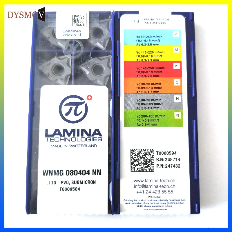 WNMG080404 WNMG080408 NN LT10 Externe Drehmeißel-Einsätze Drehmaschinen-Bearbeitungswerkzeuge WNMG-Serie Externe Drehwerkzeuge