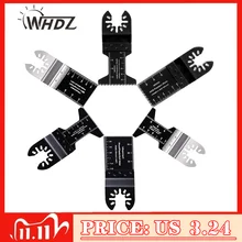 Whdz 2 pçs universal bi metal precision multitools lâmina de serra oscilante multi ferramentas função elétrica ferramenta peças ferramenta elétrica